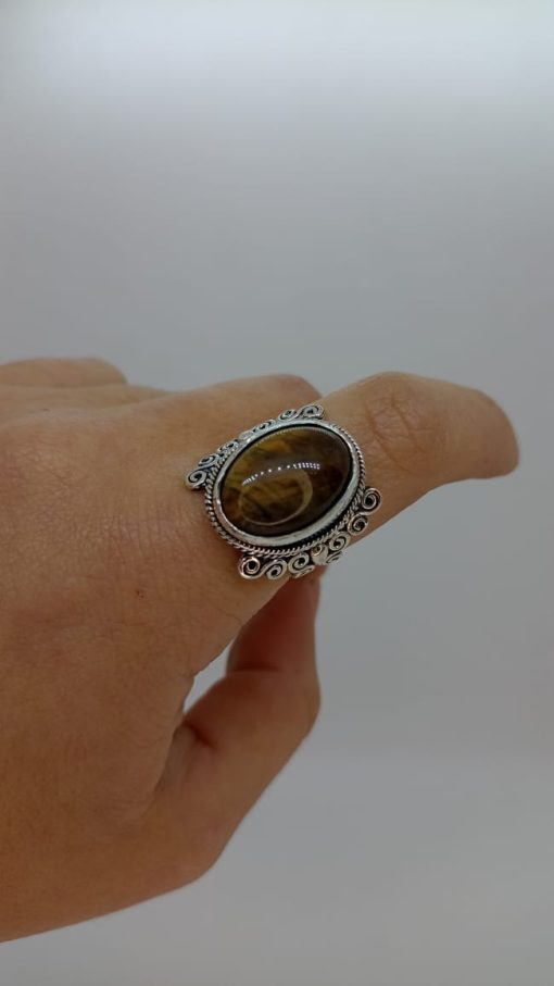 Anillo ojo de tigre