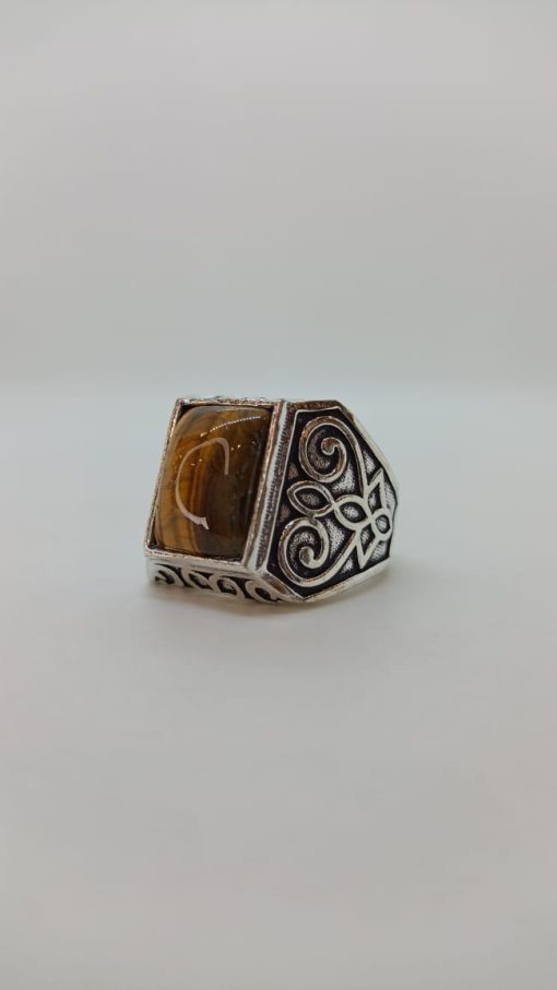 Anillo ojo de tigre. - Imagen 3