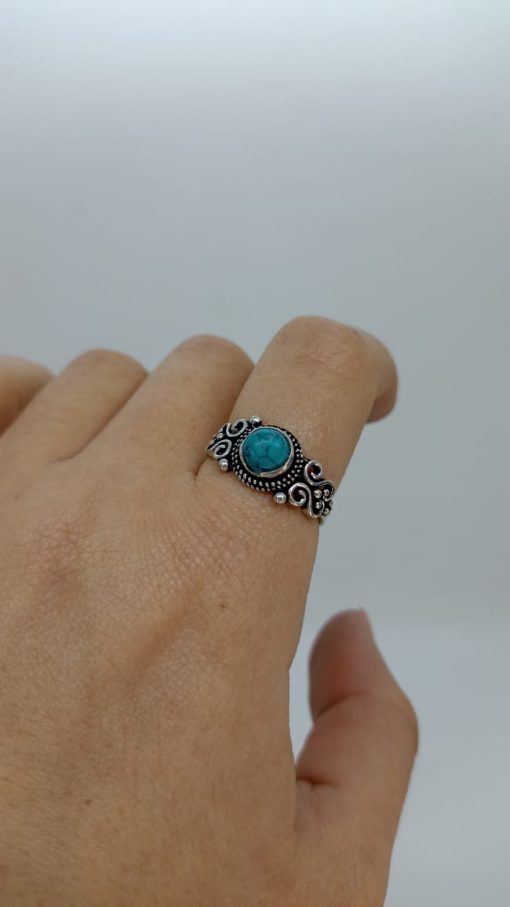 Anillo piedra turquesa - Imagen 4