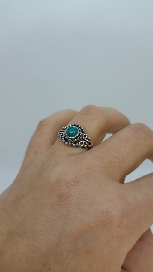 Anillo piedra turquesa