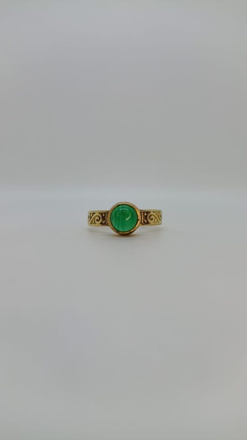 Anillo agata verde - Imagen 3