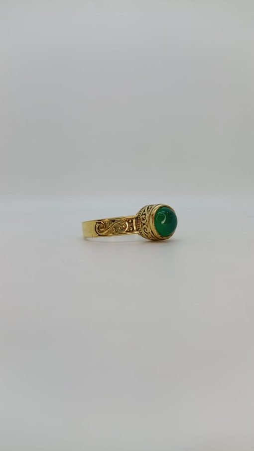 Anillo agata verde - Imagen 2