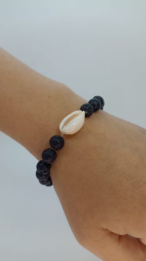 Pulsera piedra volcanica