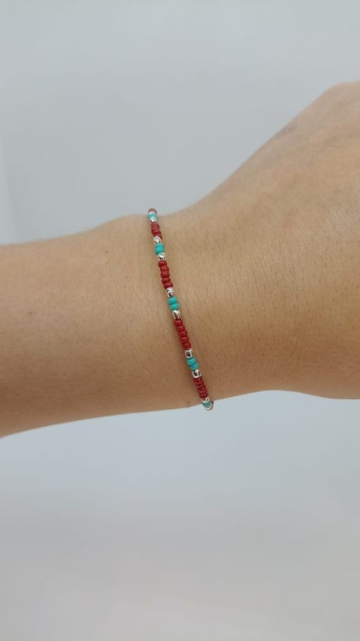 Pulsera bordo-verde - Imagen 2