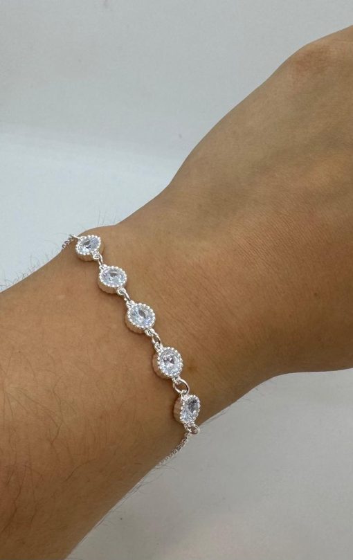 Pulsera de acero blanco - Imagen 2