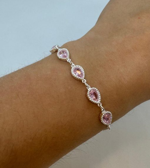 Pulsera de acero blanco