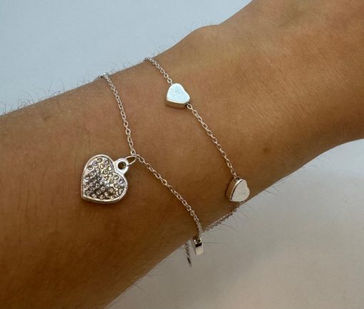 Pulsera de acero blanco