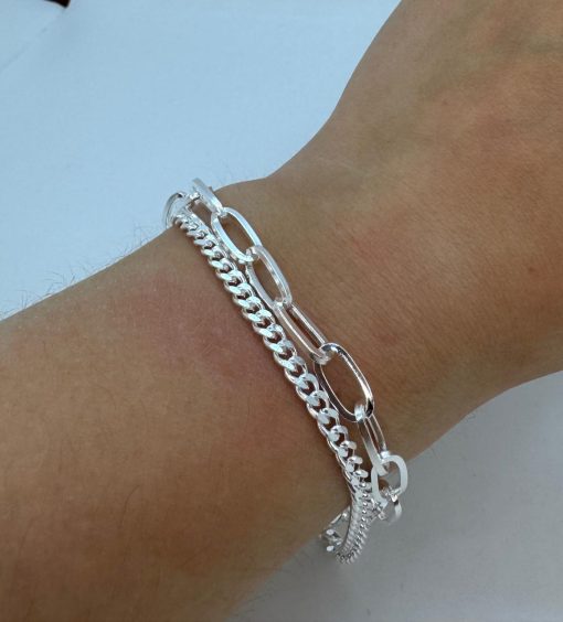 Pulsera de acero blanco - Imagen 2