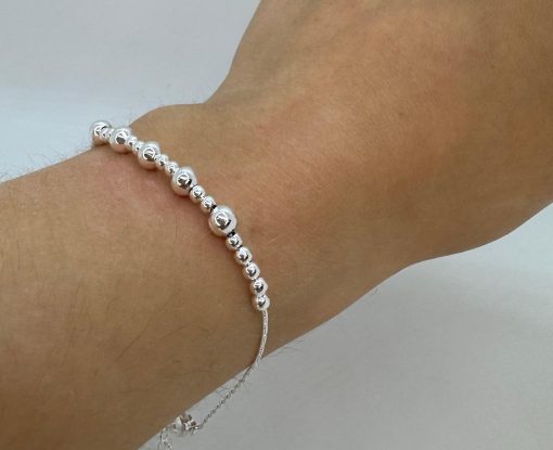 Pulsera de acero blanco