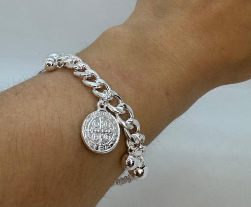 Pulsera de acero blanco