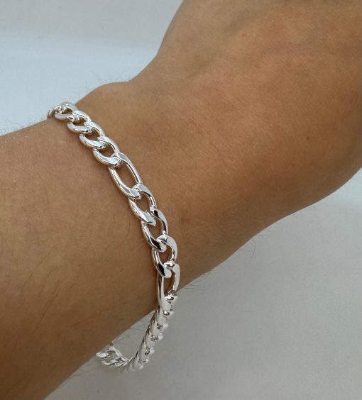 Pulsera de acero blanco