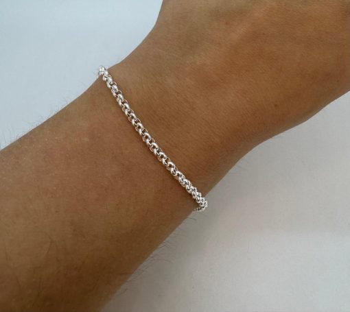 Pulsera de acero blanco