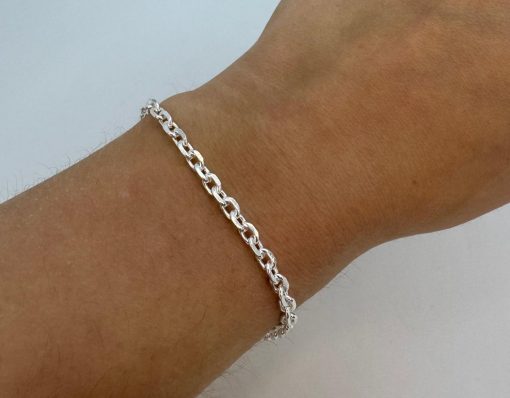 Pulsera de acero blanco