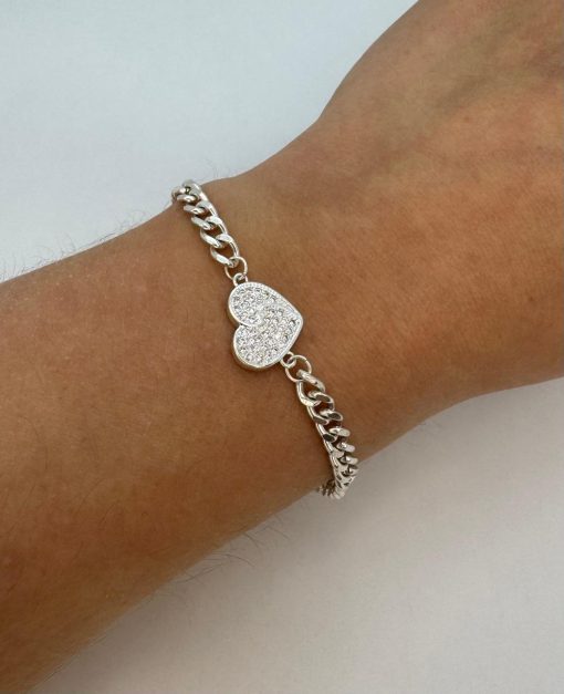 Pulsera de acero blanco - Imagen 2