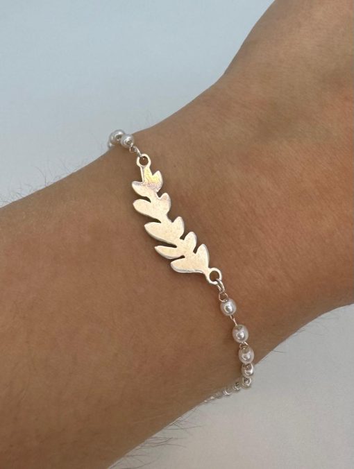 Pulsera de acero blanco