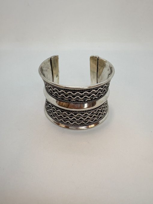 Pulsera de bronce bañado en plata - Imagen 3